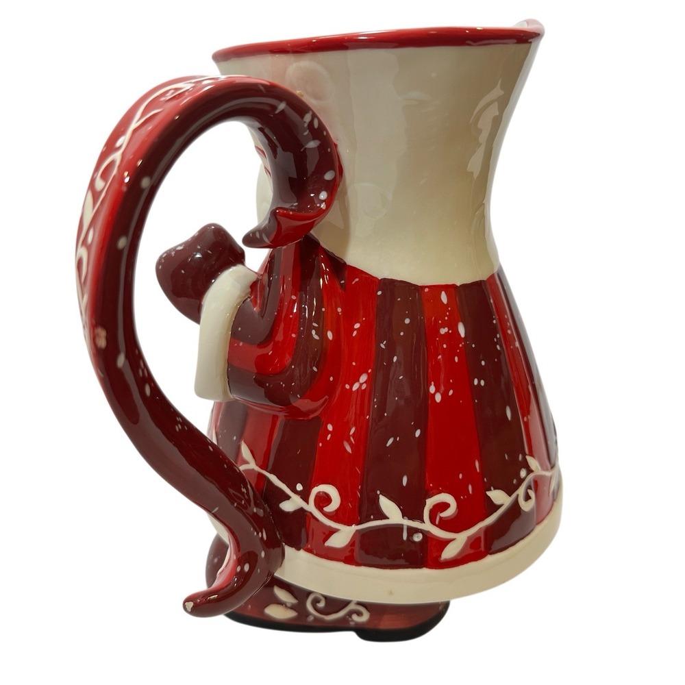 Bella Casa by Ganz Santa Claus Ceramic Christmas Pitcher 8.5" Holiday Decor - Picture 5 of 16